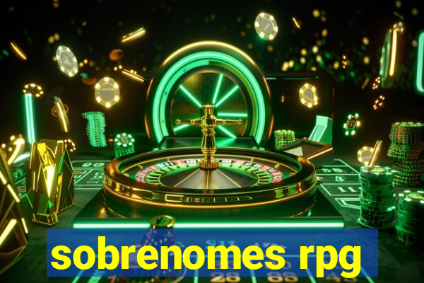 sobrenomes rpg